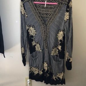 Free people long sleeve tunic dress